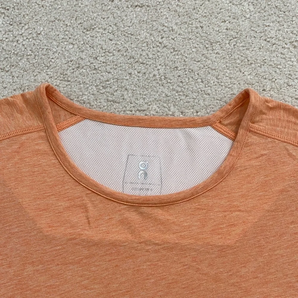 On Running Women's Orange Comfort T Athletic Top - Picture 6 of 12
